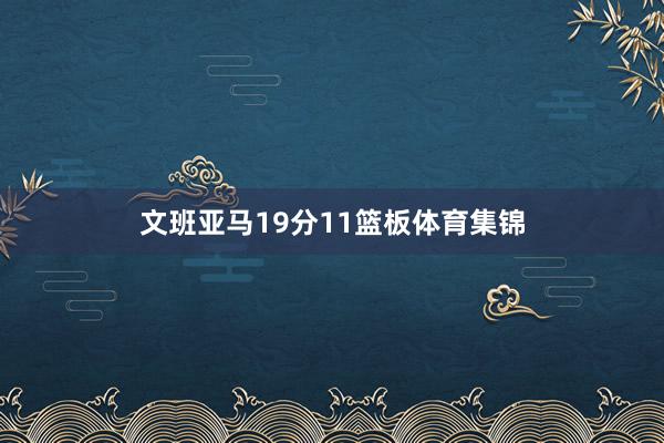 文班亚马19分11篮板体育集锦