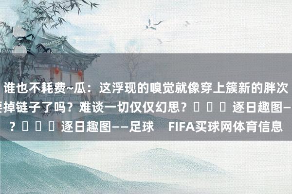 谁也不耗费~瓜：这浮现的嗅觉就像穿上簇新的胖次理财新年相似也曾要掉链子了吗？难谈一切仅仅幻思？			逐日趣图——足球    FIFA买球网体育信息
