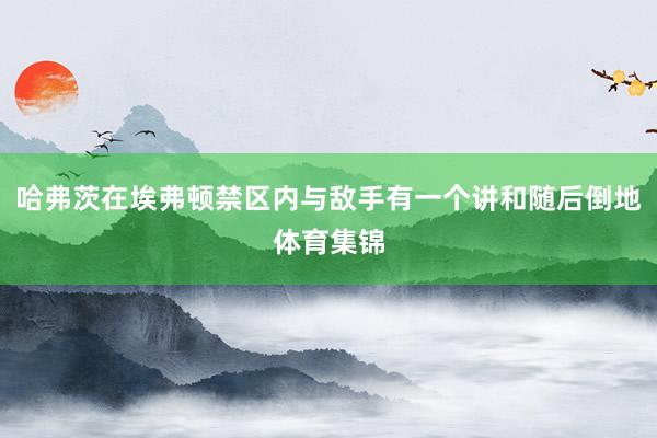 哈弗茨在埃弗顿禁区内与敌手有一个讲和随后倒地体育集锦
