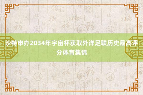 沙特申办2034年宇宙杯获取外洋足联历史最高评分体育集锦