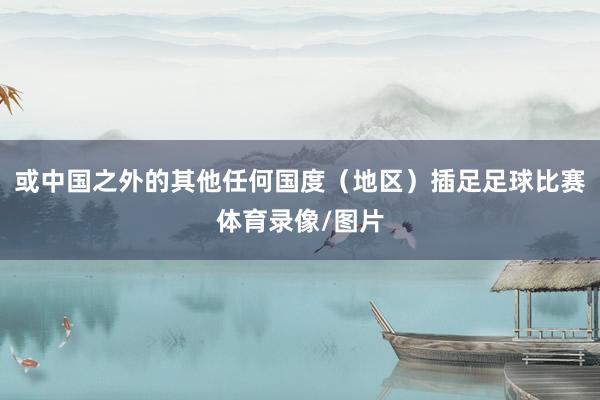 或中国之外的其他任何国度（地区）插足足球比赛体育录像/图片