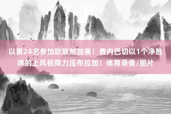 以第24名参加欧联附加赛！费内巴切以1个净胜球的上风极限力压布拉加！体育录像/图片
