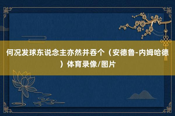 何况发球东说念主亦然并吞个（安德鲁-内姆哈德）体育录像/图片