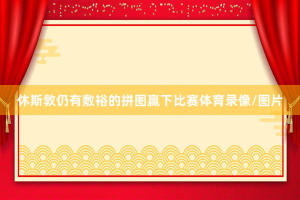 休斯敦仍有敷裕的拼图赢下比赛体育录像/图片