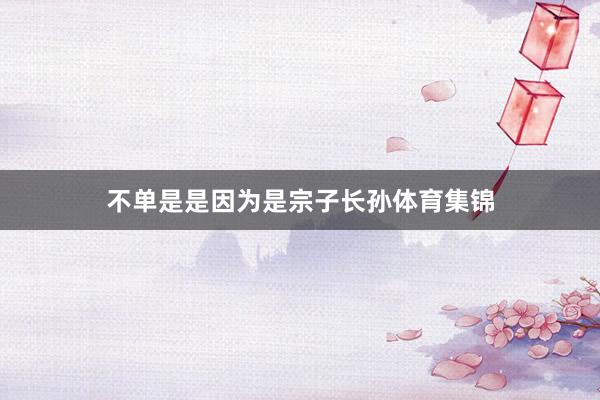 不单是是因为是宗子长孙体育集锦