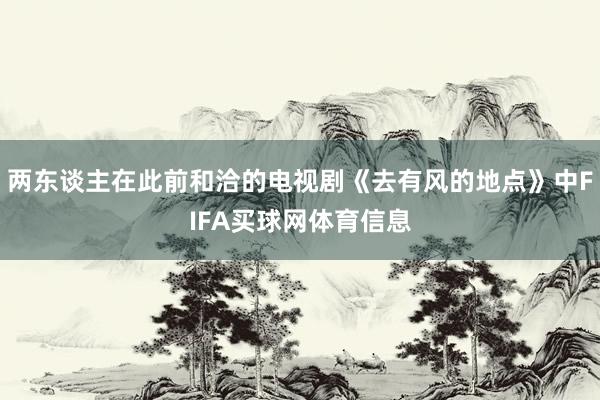 两东谈主在此前和洽的电视剧《去有风的地点》中FIFA买球网体育信息