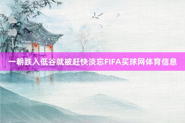一朝跌入低谷就被赶快淡忘FIFA买球网体育信息