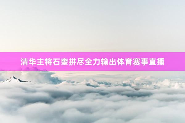 清华主将石奎拼尽全力输出体育赛事直播