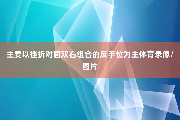 主要以挫折对面双右组合的反手位为主体育录像/图片
