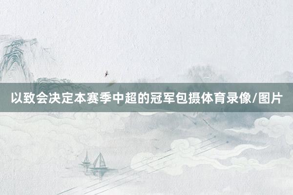 以致会决定本赛季中超的冠军包摄体育录像/图片