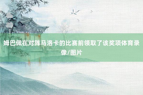姆巴佩在对阵马洛卡的比赛前领取了该奖项体育录像/图片