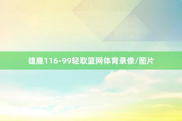 雄鹿116-99轻取篮网体育录像/图片