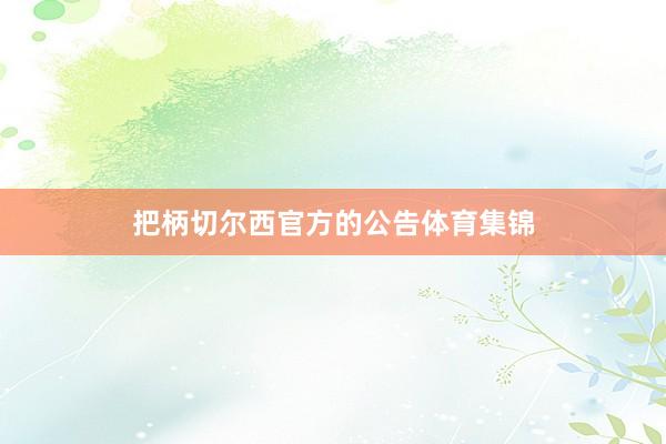 把柄切尔西官方的公告体育集锦