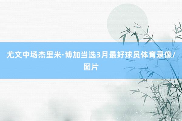 尤文中场杰里米·博加当选3月最好球员体育录像/图片