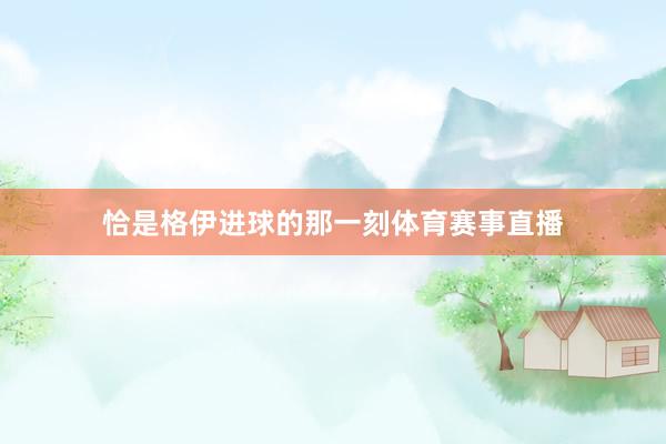 恰是格伊进球的那一刻体育赛事直播