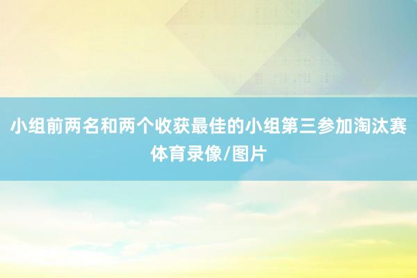 小组前两名和两个收获最佳的小组第三参加淘汰赛体育录像/图片