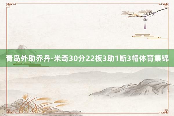 青岛外助乔丹·米奇30分22板3助1断3帽体育集锦