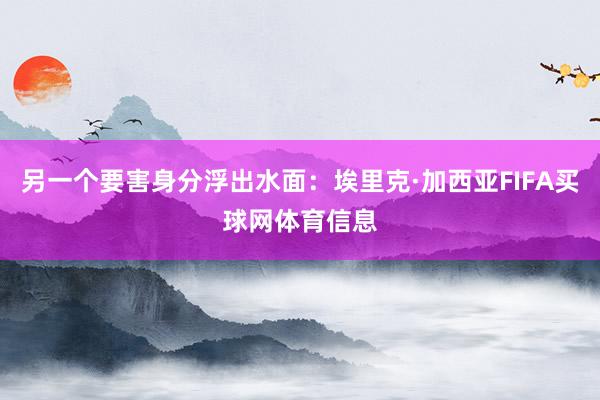 另一个要害身分浮出水面:埃里克·加西亚FIFA买球网体育信息
