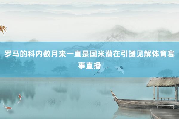 罗马的科内数月来一直是国米潜在引援见解体育赛事直播